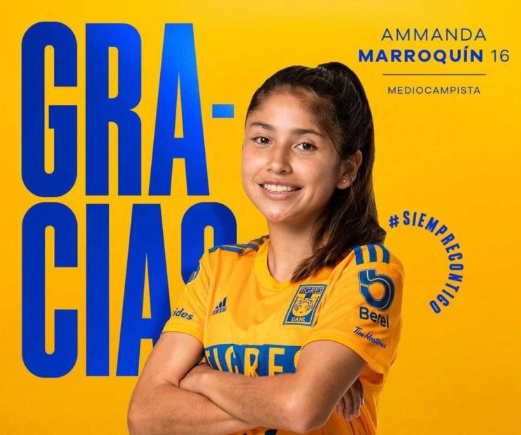 Confirma Tigres Femenil la salida de Amanda Marroquín Confirma Tigres Femenil la salida de Amanda Marroquín