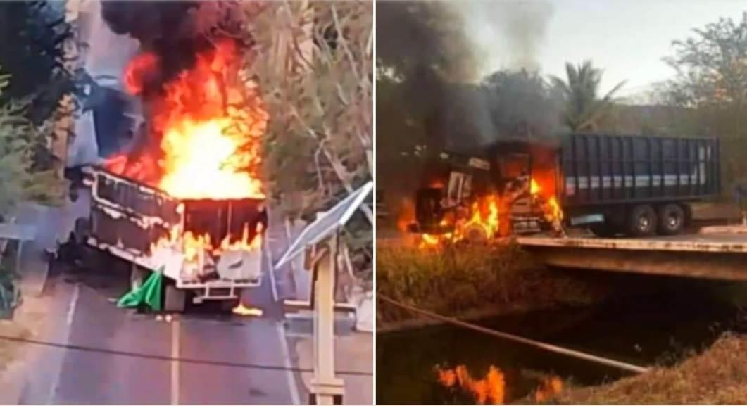 Reportan narcobloqueos en bastión de El Mencho, en Jalisco Reportan narcobloqueos en bastión de El Mencho, en Jalisco