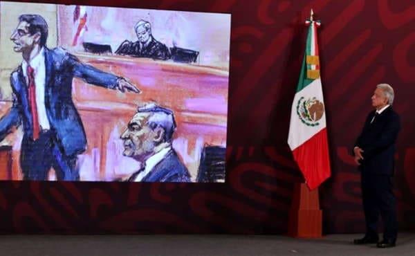 Compara AMLO series con juicio a Genaro García Luna