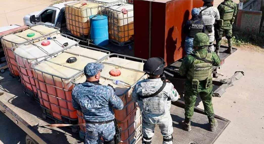 Decomisan 35 mil litros de hidrocarburo tras cateos
