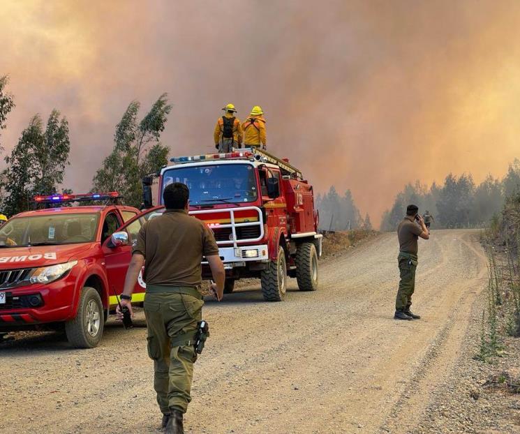Mueren 13 por incendios forestales en Chile Mueren 13 por incendios forestales en Chile