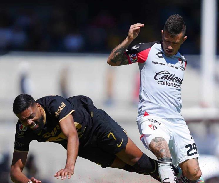 Pierde Pumas ventaja y empatan con el Atlas