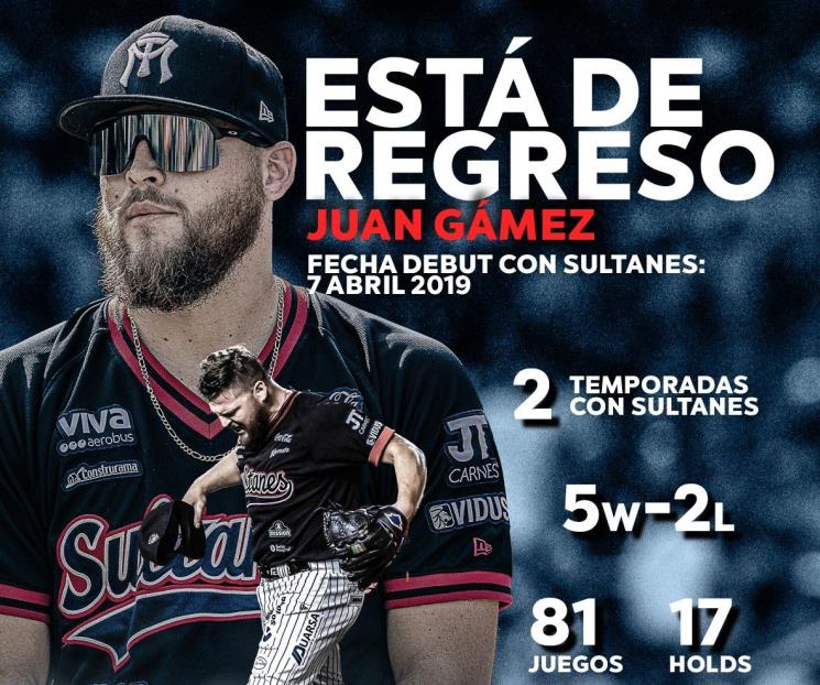 Se refuerzan los Sultanes con Juan Gámez Se refuerzan los Sultanes con Juan Gámez