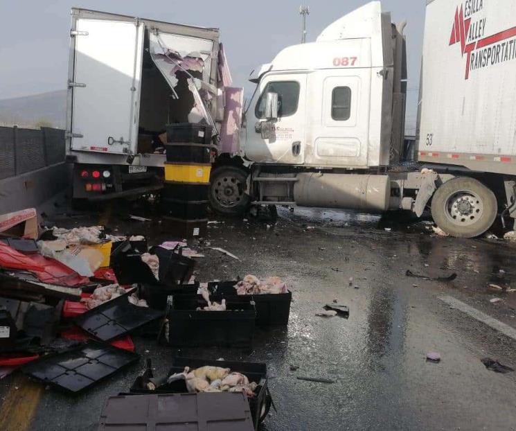 Deja choque caos vial en Libramiento Noroeste Deja choque caos vial en Libramiento Noroeste