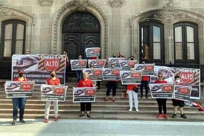 Protestarán hoy contra L6 del Metro