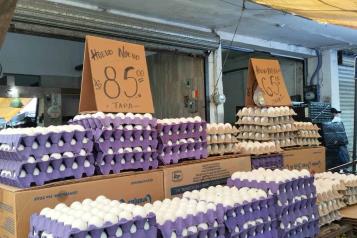Sigue al alza el precio del huevo en NL
