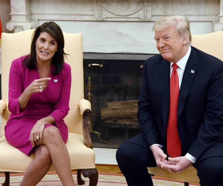 Buscará Nikki Haley candidatura a la presidedencia de EU Buscará Nikki Haley candidatura a la presidedencia de EU