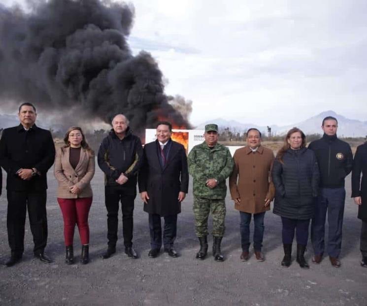 Incineran más de 2 toneladas de droga decomisada en NL Incineran más de 2 toneladas de droga decomisada en NL