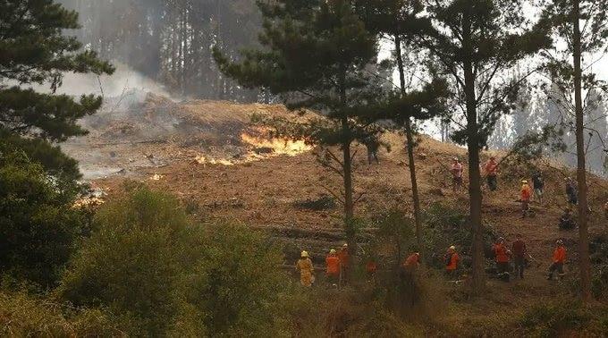 Europa se vuelca a combatir los  incendios en Chile
