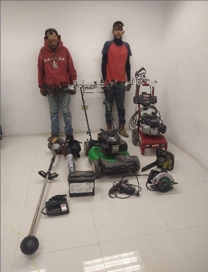 Detienen a dos hermanos que saquearon una propiedad ubicada en una zona ejidal, en Linares