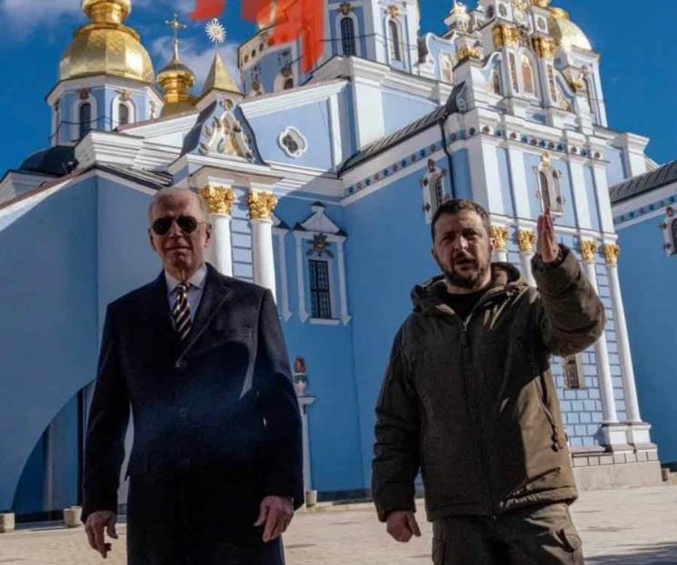 Biden visita Ucrania y declara que “Kiev resiste”
