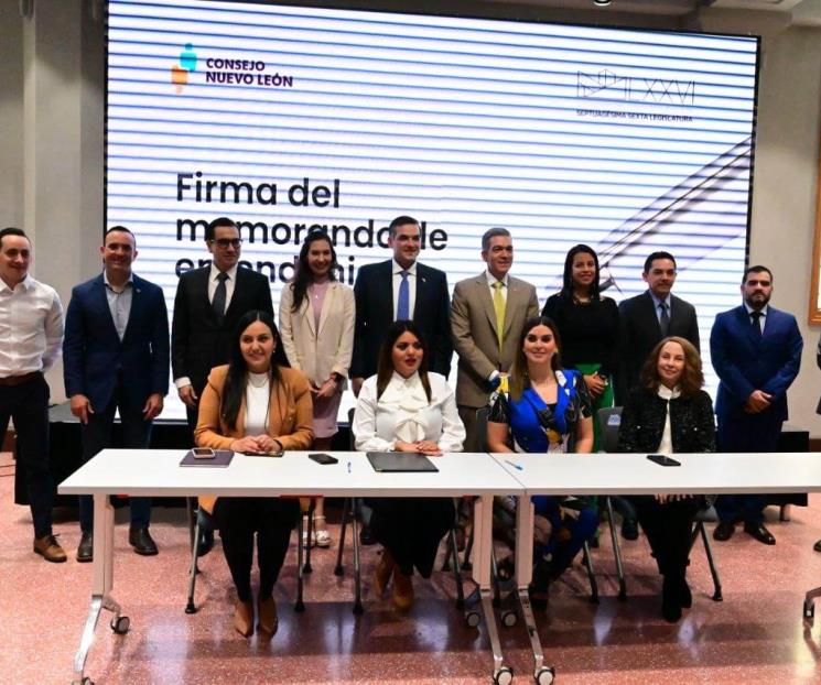Firman convenio Congreso y el Consejo Nuevo León Firman convenio Congreso y el Consejo Nuevo León
