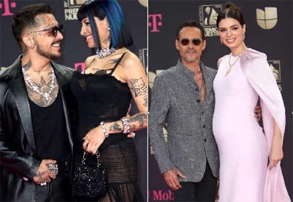 Mucho estilo en la alfombra magenta de Lo Nuestro Mucho estilo en la alfombra magenta de Lo Nuestro