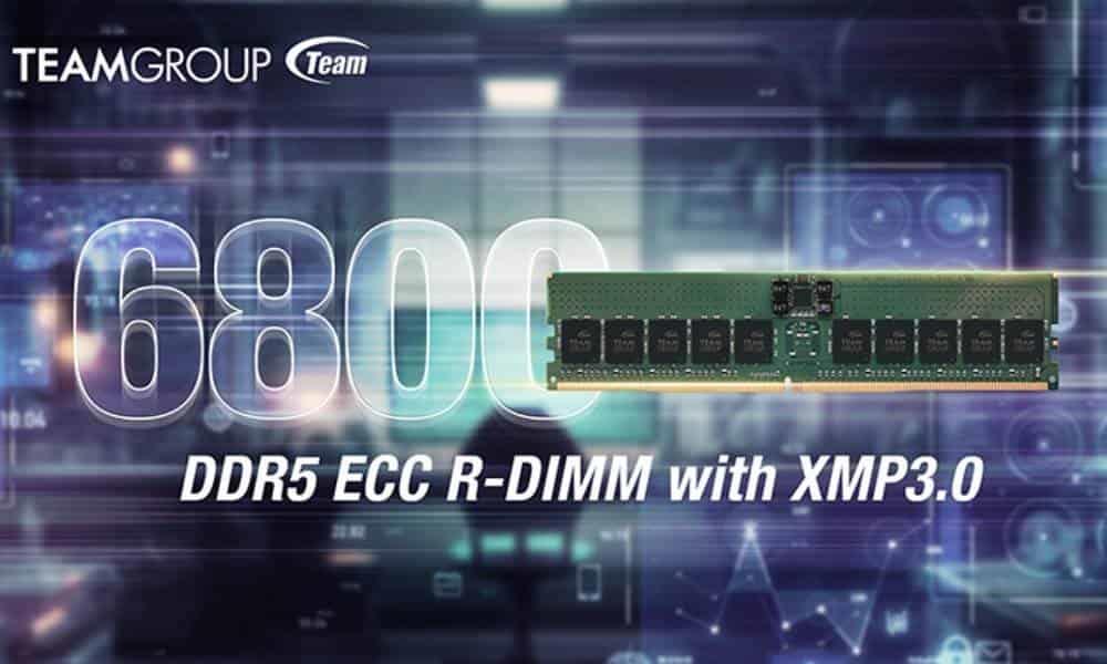 Team Group presenta su memoria DDR5 ECC RDIMM a 6.800 MHz Team Group presenta su memoria DDR5 ECC RDIMM a 6.800 MHz