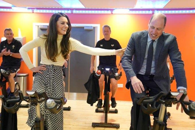 Supera Kate Middleton  al Príncipe  William en spinning