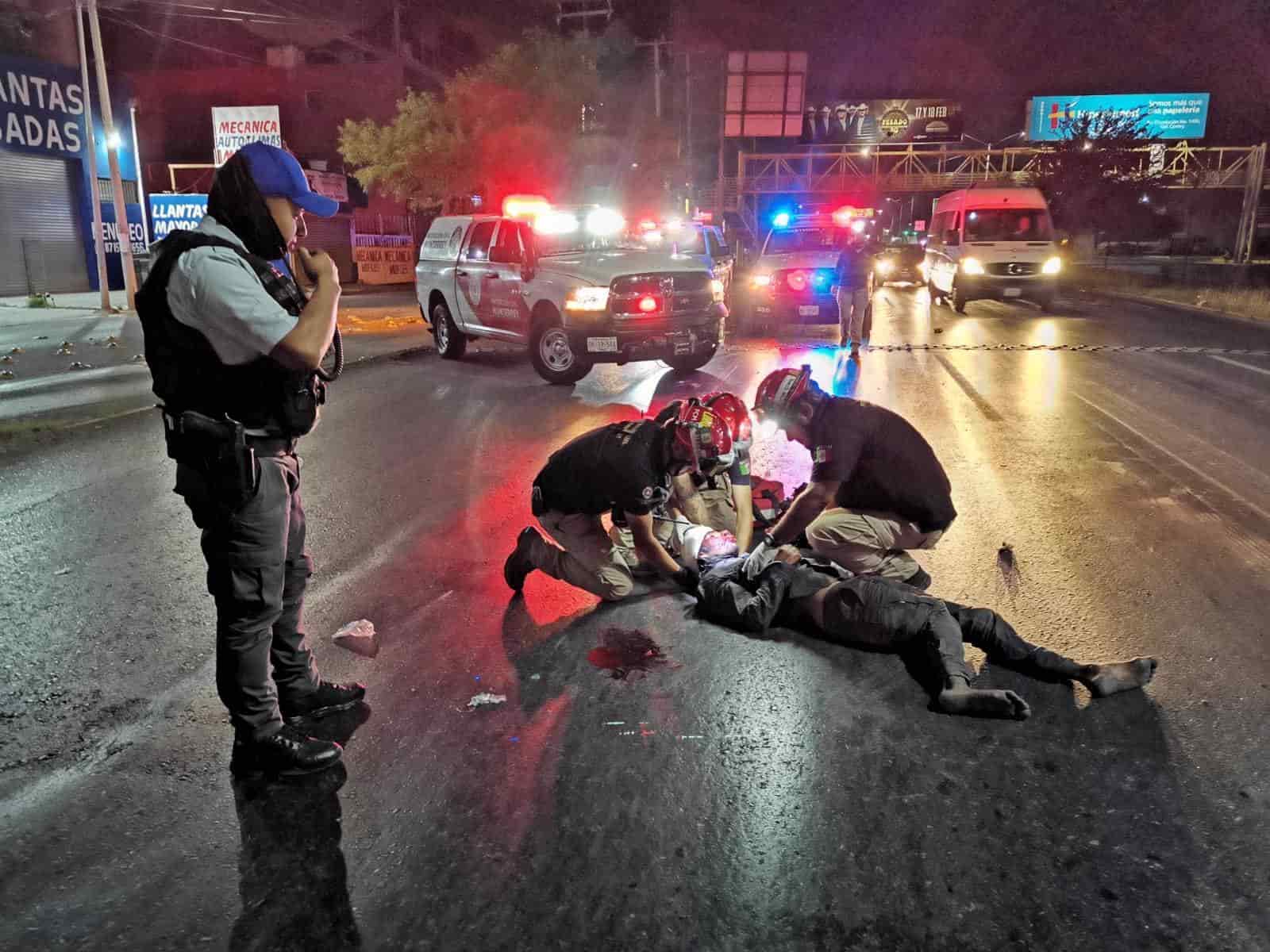 Con diversas lesiones resultó un hombre de aspecto indigente, luego de ser atropellado por un automovilista que se dio a la fuga
