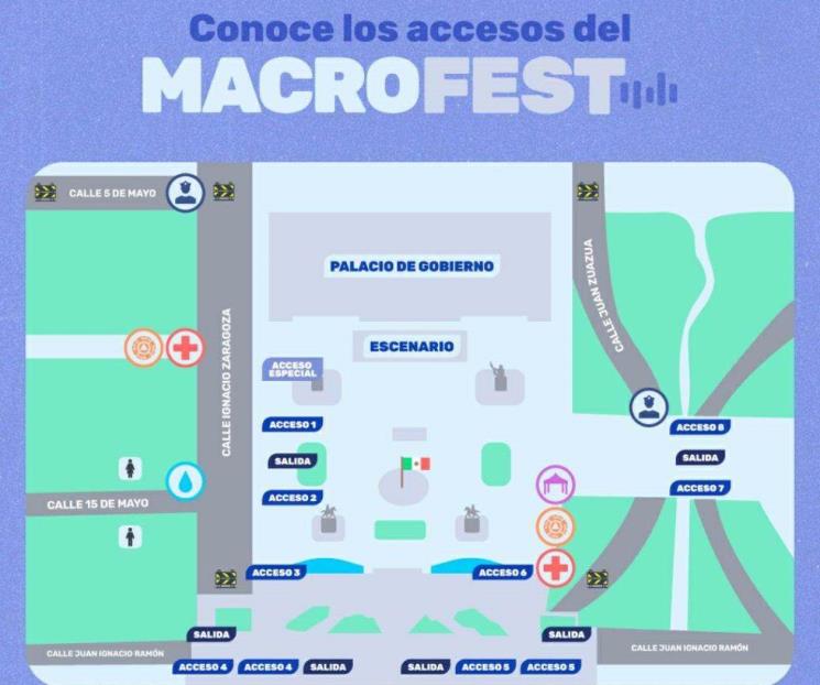 Anuncian cierres en primer cuadro por Macrofest Anuncian cierres en primer cuadro por Macrofest