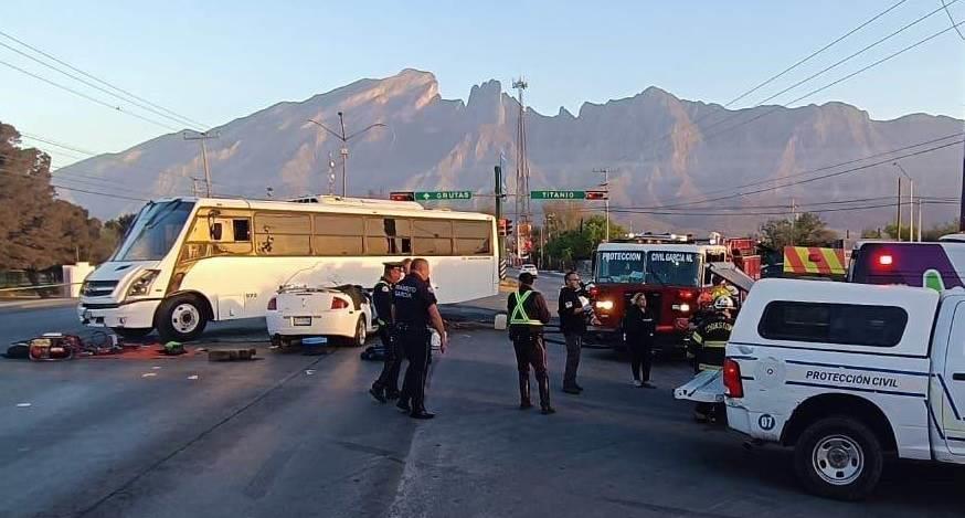 Estrellamiento deja un muerto y tres heridos en García