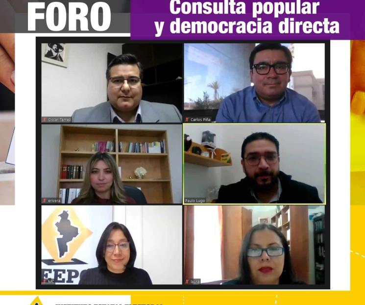 Realiza el IEE foro de consulta popular y democracia directa