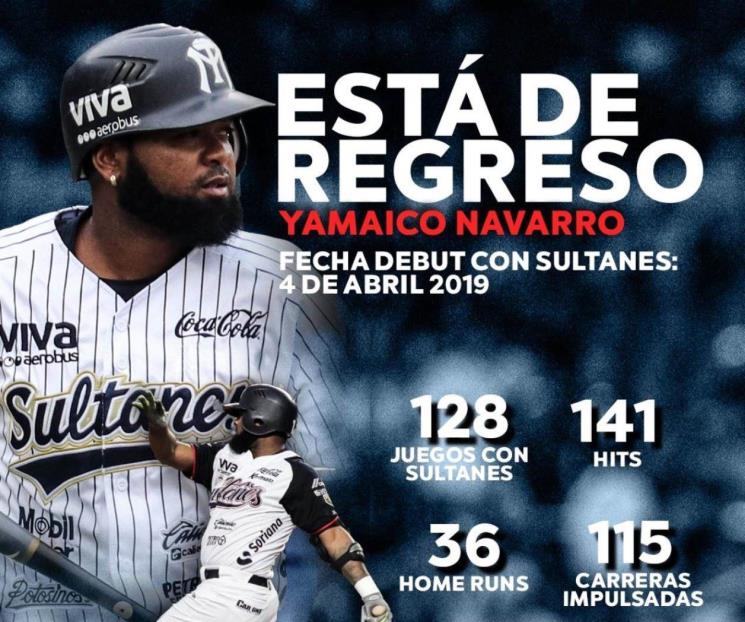 Yamaico regresa a Sultanes
