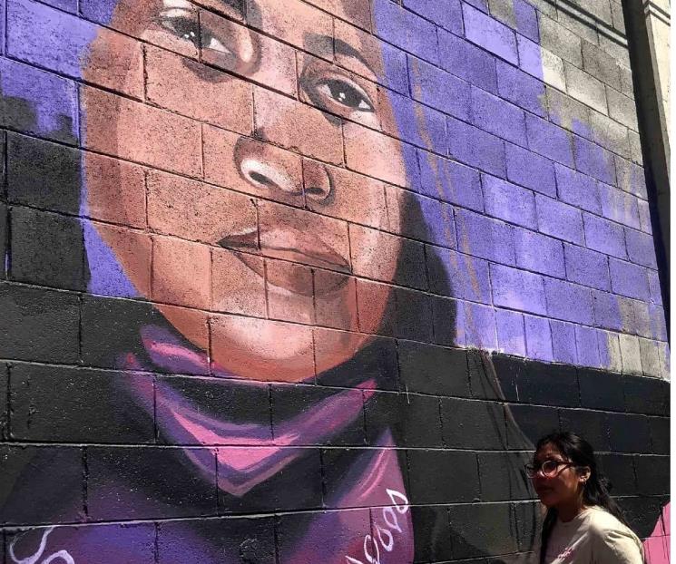 Un mural para impulsar la lucha feminista