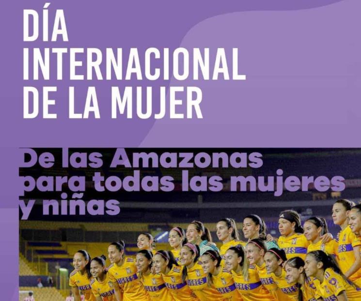 Tigres Femenil da mensaje por el 8 de marzo