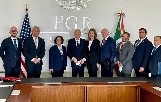 Abordan Gertz y Ken Salazar tráfico de fentanilo