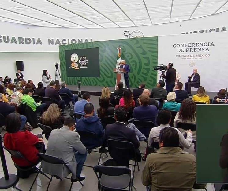 AMLO encabeza mañanera en búnker de García Luna