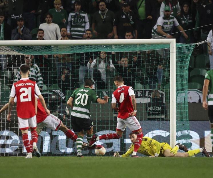 Igualan Sporting y Arsenal en ida de octavos en UEL