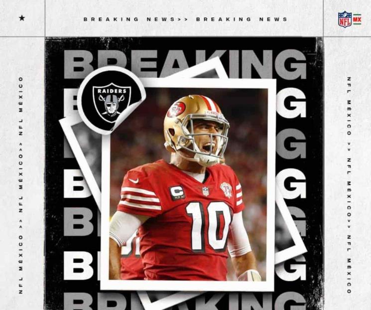 Garoppolo firma con Raiders