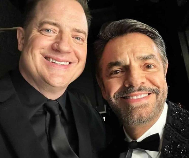 Eugenio Derbez se retrata con Brendan Fraser