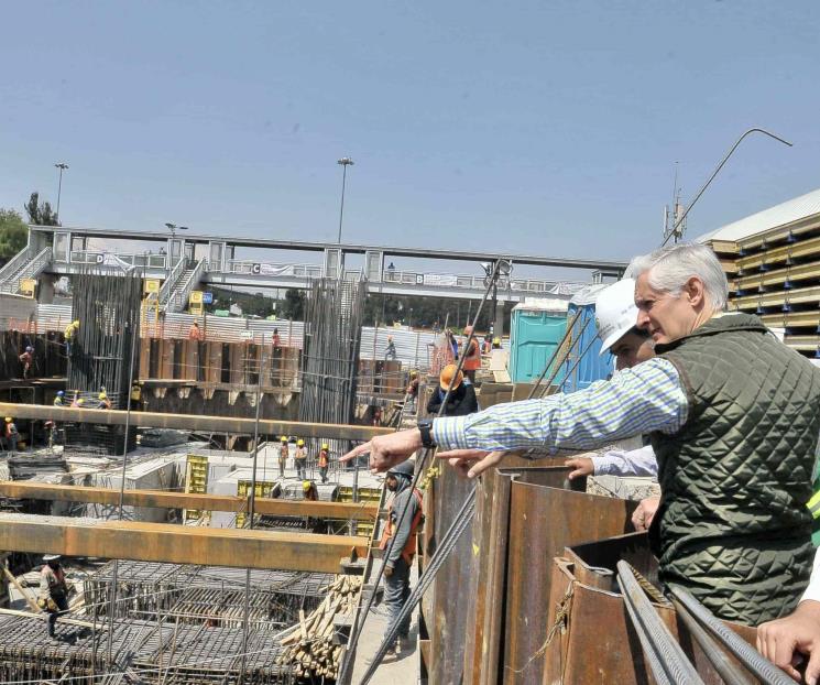 Del Mazo supervisa obras del Trolebús Santa Martha-Chalco