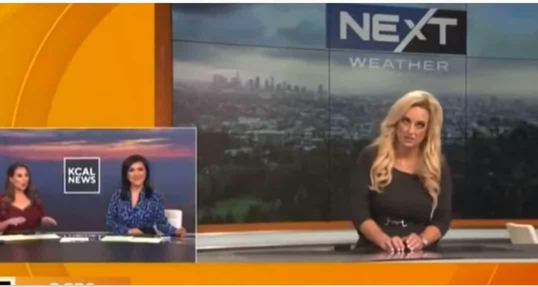 Meteoróloga de LA se desmaya durante transmisión en vivo Meteoróloga de LA se desmaya durante transmisión en vivo