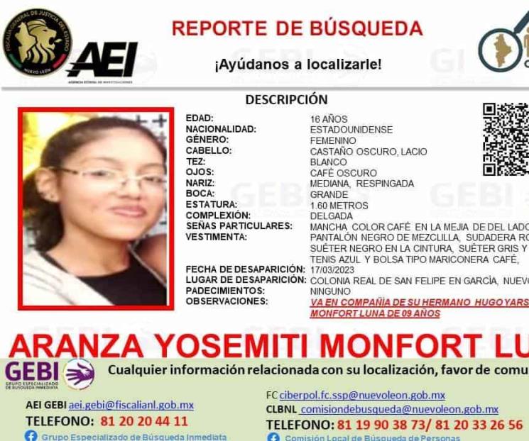 Desaparecen en García hermanitos estadounidenses