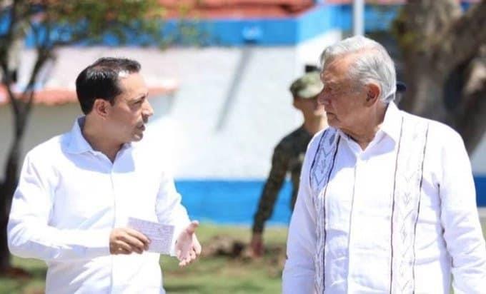 AMLO supervisa avances del Tren Maya en Yucatán