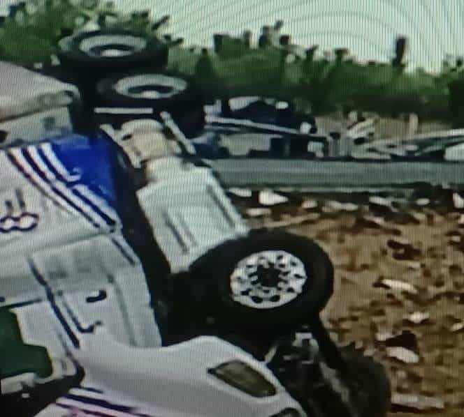 Un operador de quinta rueda perdió la vida al volcar su unidad pesada en un tramo de la Autopista Monterrey-Laredo