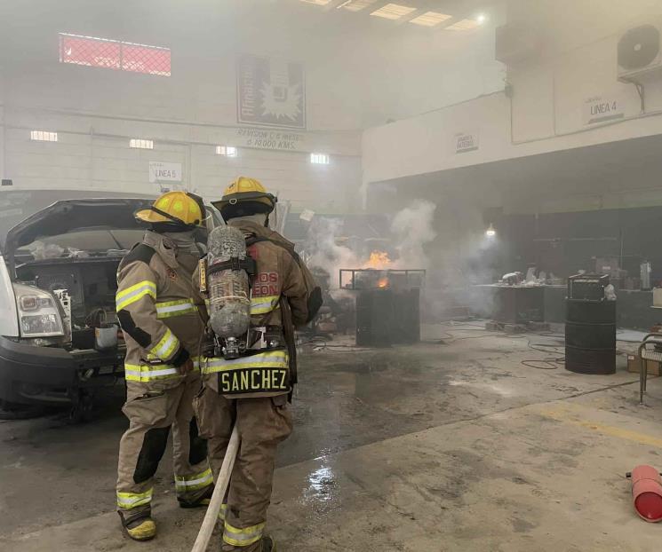 Alarma conato de incendio en taller Alarma conato de incendio en taller