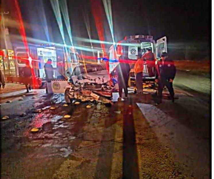 Deja choque tres lesionados