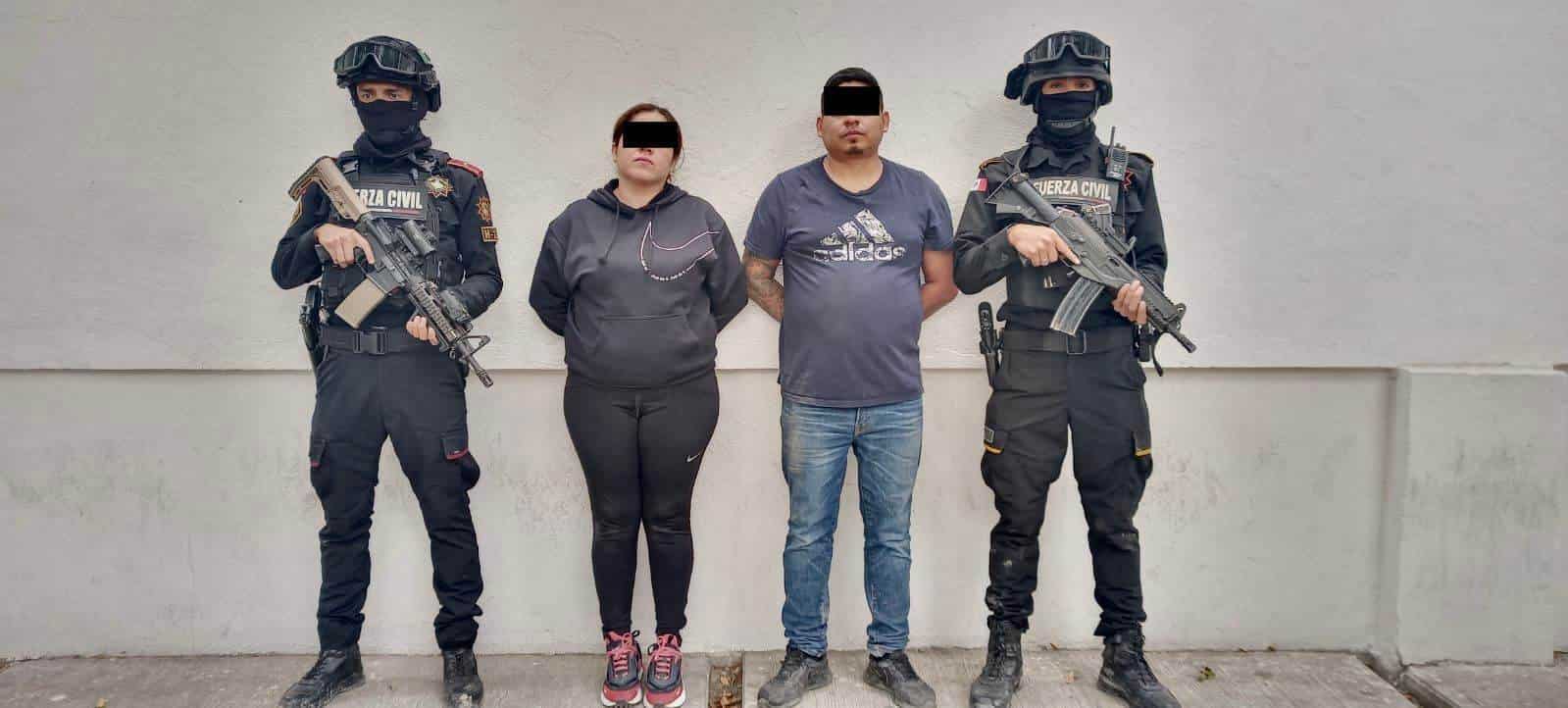 Elementos de Fuerza Civil lograron detener a un presunto criminal quién es considerado objetivo prioritario y a su pareja en un hotel, ubicado en Guadalupe