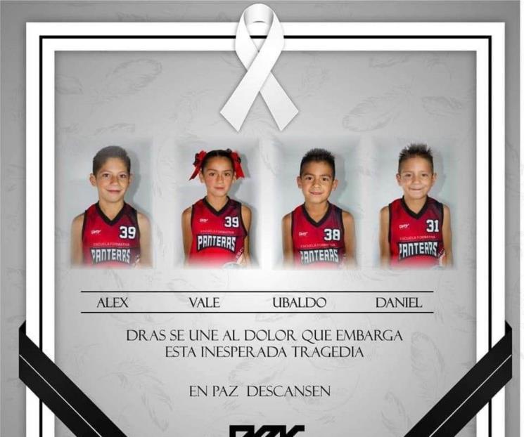 Mueren 4 hermanitos de equipo infantil de basquetbol