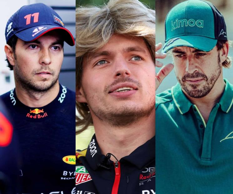 Espera Alonso pelea entre Checo Pérez y Max Verstappen Espera Alonso pelea entre Checo Pérez y Max Verstappen