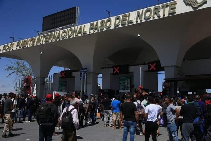 Acaba protesta de migrantes; reabren Puente Internacional Acaba protesta de migrantes; reabren Puente Internacional