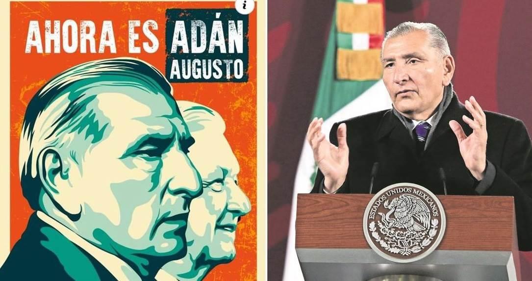 Crean imagen de Adán Augusto López al estilo Barack Obama