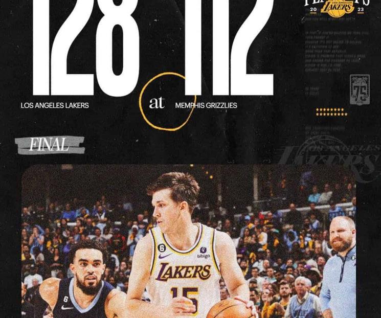 Lakers se adelantan a Memphis en playoffs NBA