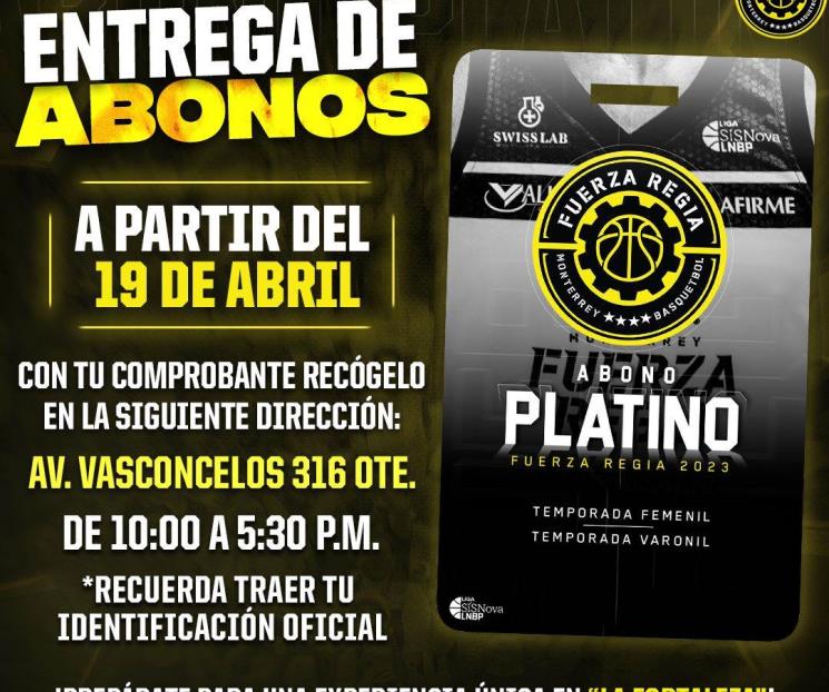 Se acerca la fecha para recoger abono en FR