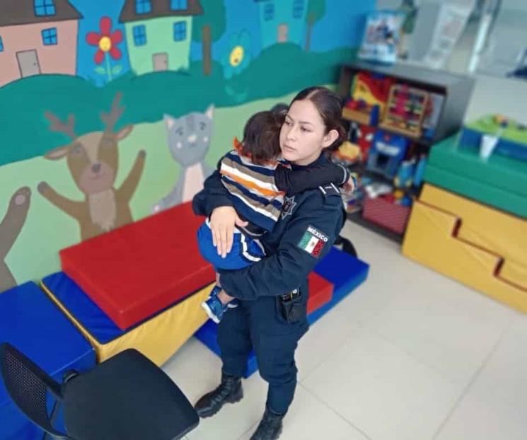 Rescatan a niño perdido en Escobedo