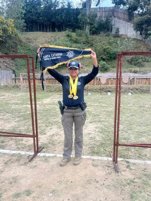 Destaca directora de Policía de SC en Tiro Policial