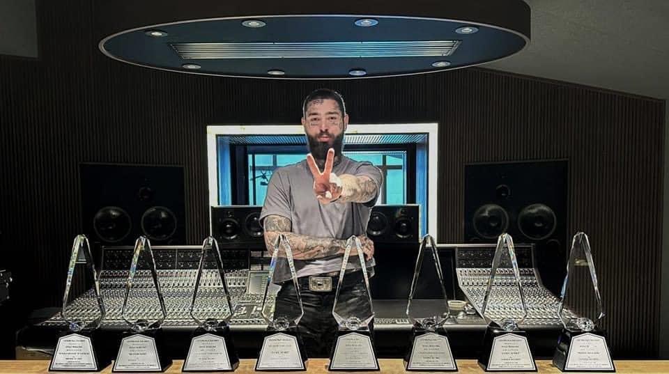 Post Malone, el artista con más canciones de diamante