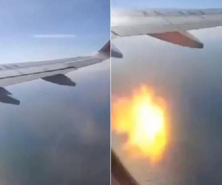 Turbina de avión de Viva Aerobús explota en pleno vuelo Turbina de avión de Viva Aerobús explota en pleno vuelo