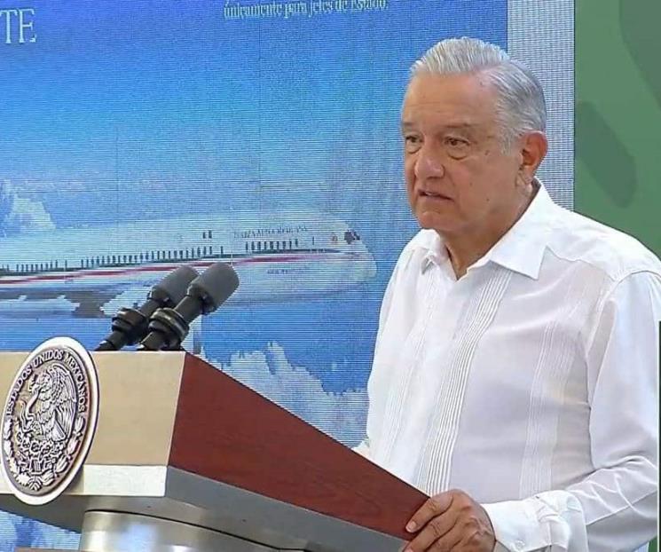 Avión presidencial se depreció más por falla de origen: AMLO
